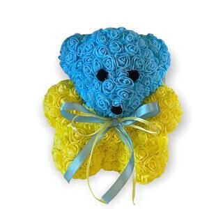 Handmade By Me Ukranian Flag Bear
